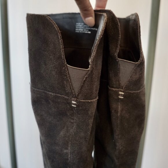 Steve Madden Saudy Suede Over-the-Knee Boots Size 8 - Dark Grey - Picture 6 of 11